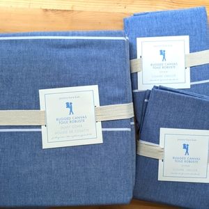 Pottery Barn Kids duvet covers and pillow shams